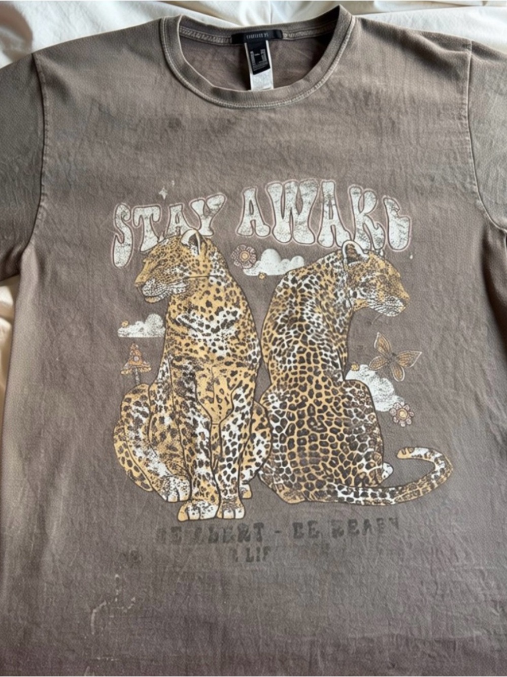 Forever 21 Brown T-Shirt